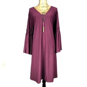 Chelsea & Theodore Ruffle-Sleeve Pullover Dress 3X